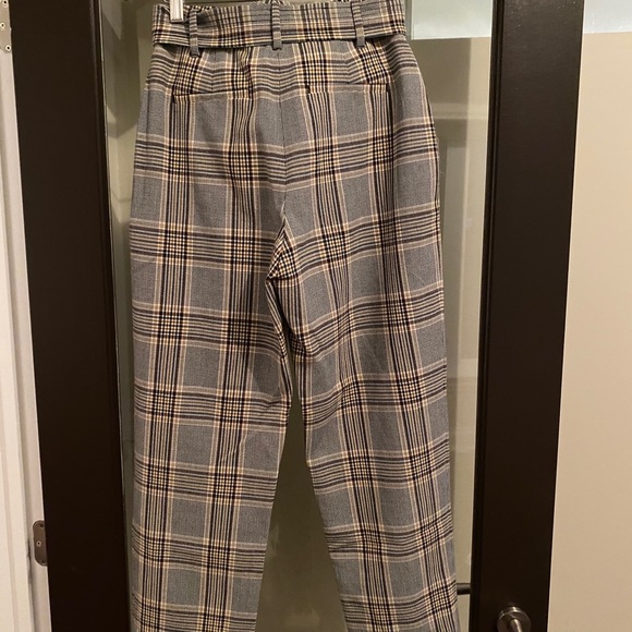 Aritzia tie front plaid pants - Picture 6 of 6